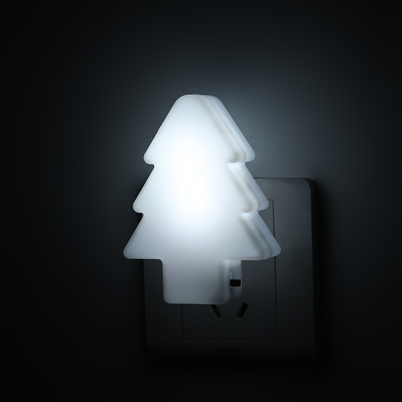 Enchufe de luz nocturna para árbol de Navidad con interruptor de palanca