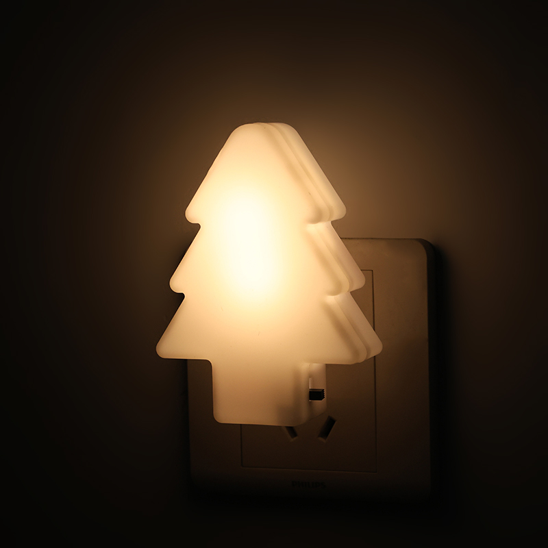 Enchufe de luz nocturna para árbol de Navidad con interruptor de palanca