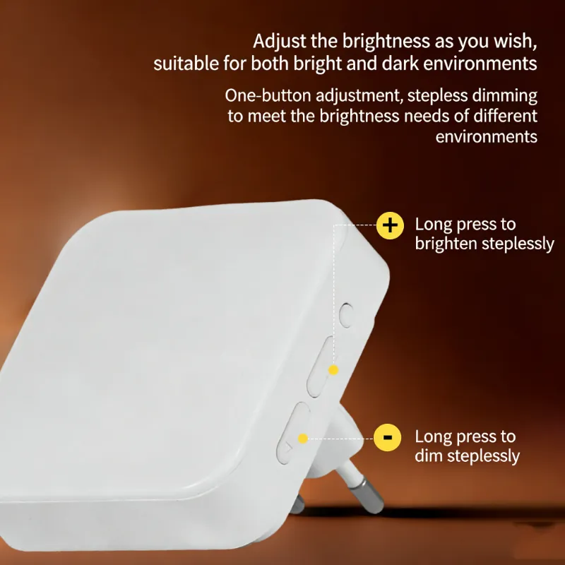 16 Bulbs EU Square Sensor Night Light Plug